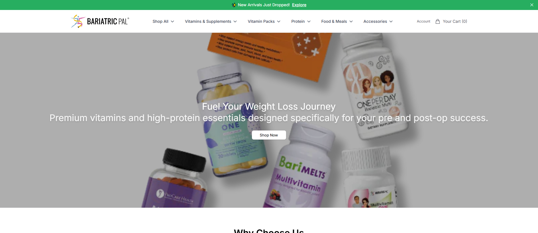 Stored capture of bariatricpalonline.shop