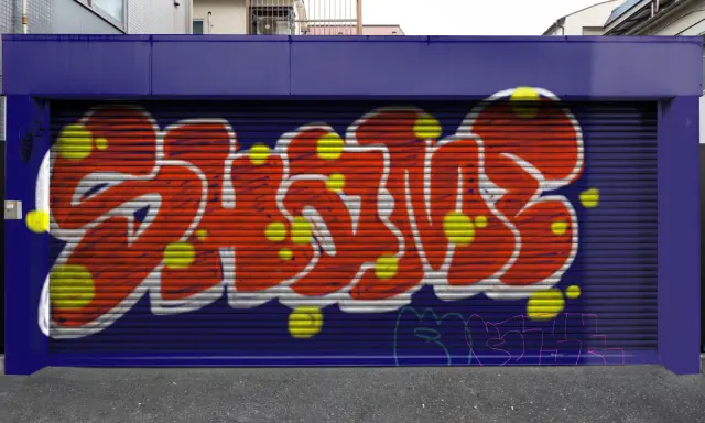 Graffiti artwork by qsk