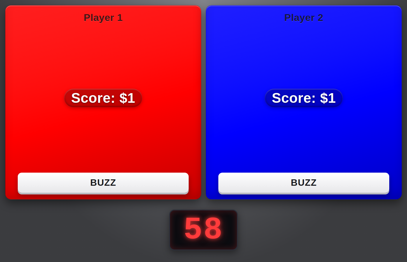 Player Display Screen, 2 Players
