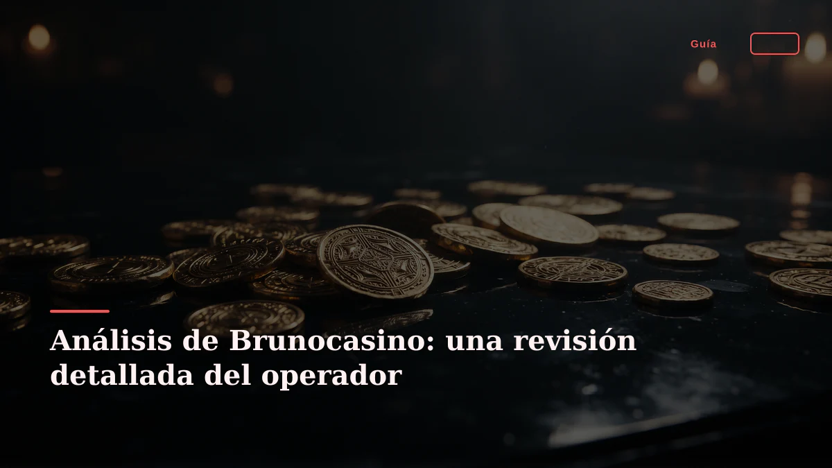Análisis de Brunocasino: una revisión detallada del operador