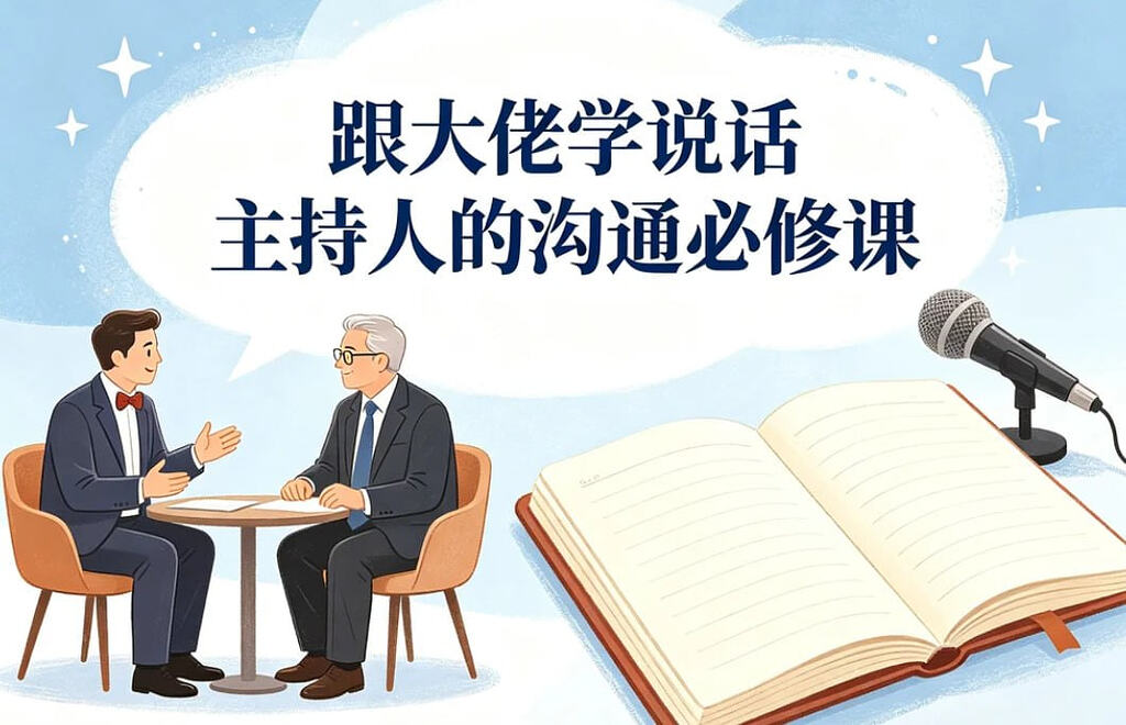 跟大佬学说话，央视主持人的24堂沟通必修课！