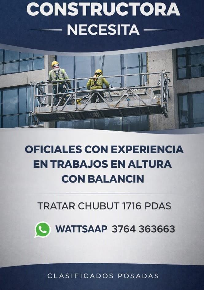 Se busca Albañil para altura en Posadas
