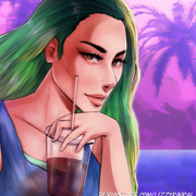 2022 05 29 Semi Realism Outrun Self Portrait by Lizzy Rascal 917639710