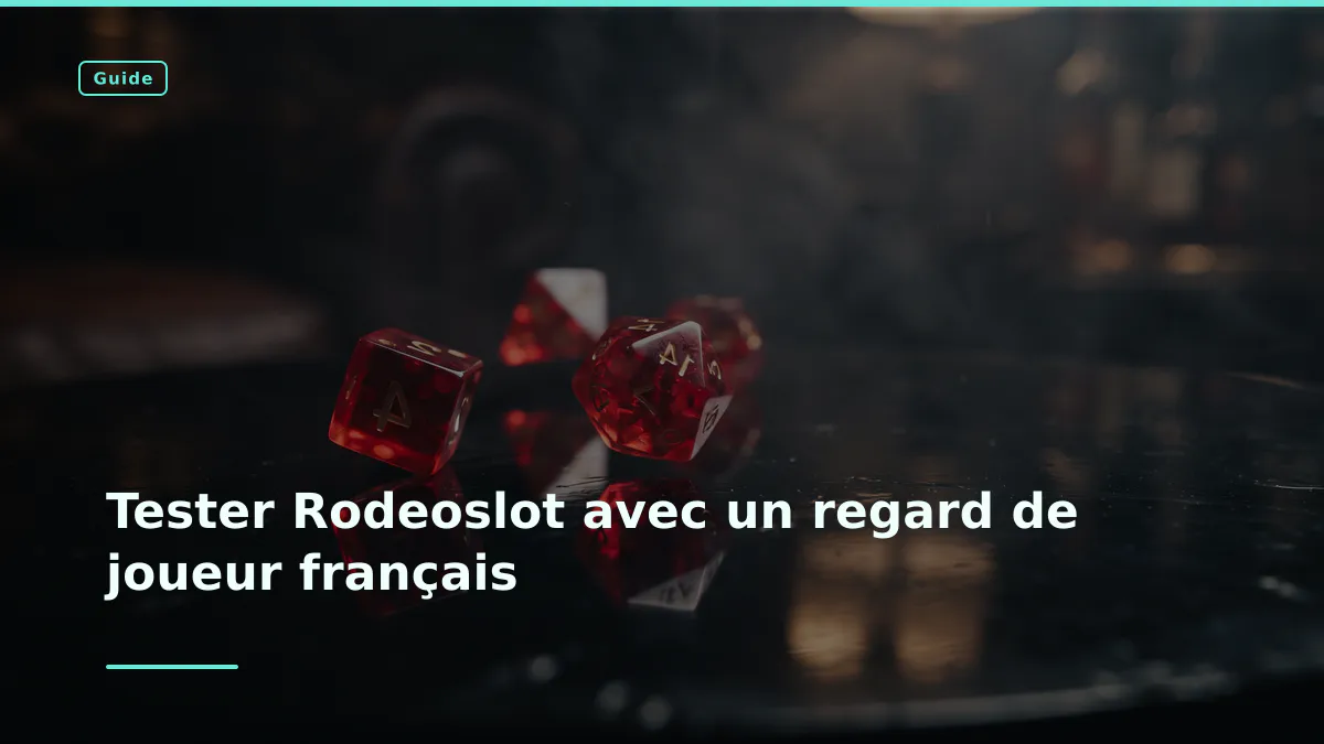Tester Rodeoslot avec un regard de joueur français