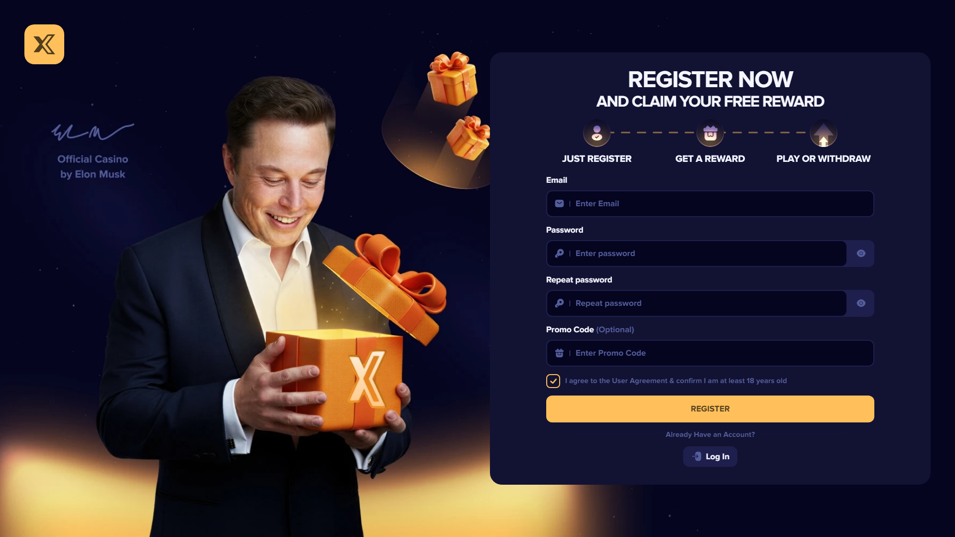 Forensic screenshot of [REDACTED] showing the phishing page layout