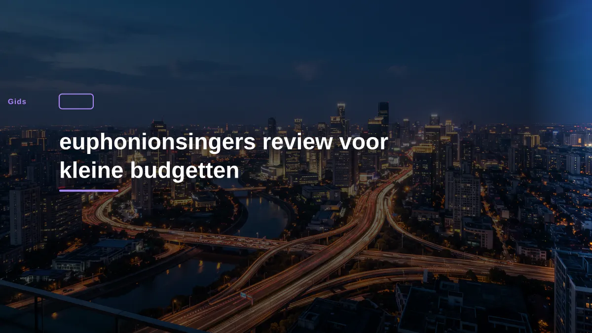 euphonionsingers review voor kleine budgetten