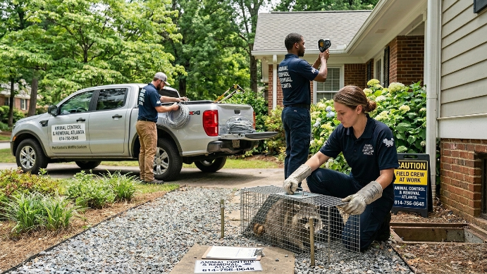 Pest Control Professionals at Work