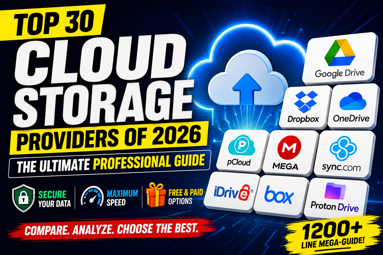 30 Best Cloud Storage Providers of 2026 (Free, Secure & Lifetime Plans)