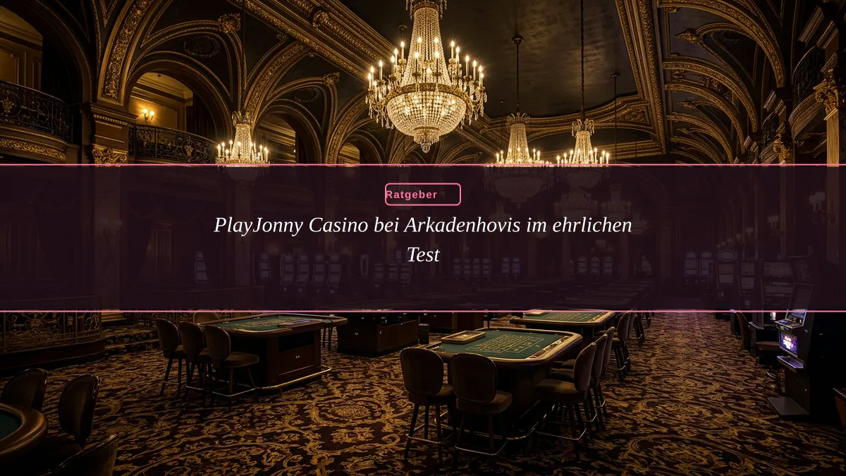 PlayJonny Casino bei Arkadenhovis im ehrlichen Test