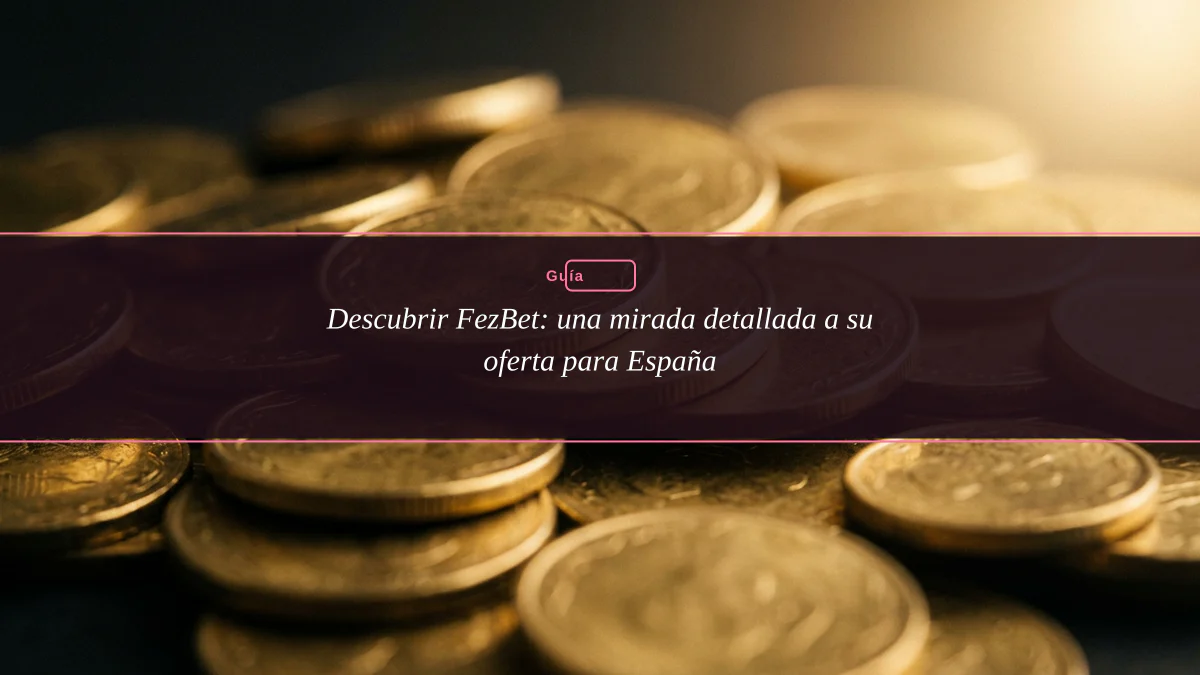 Descubrir FezBet: una mirada detallada a su oferta para España