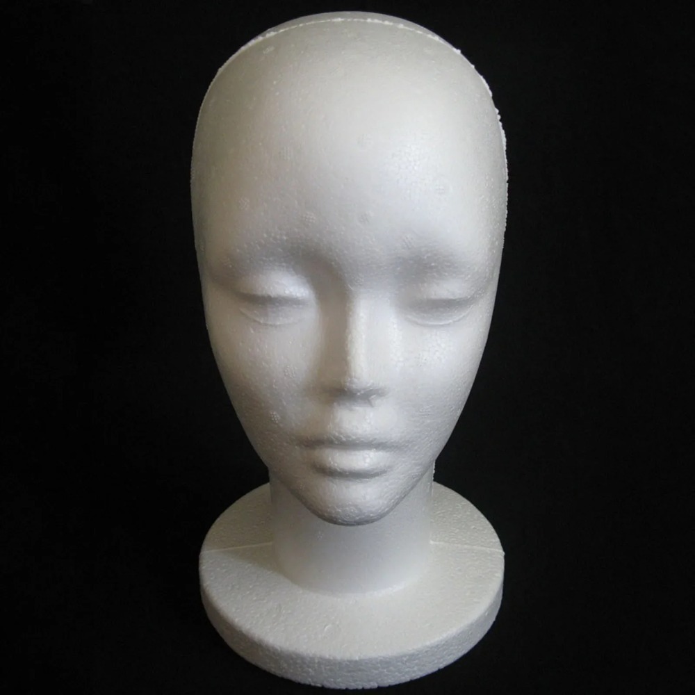 Female Styrofoam Mannequin Head