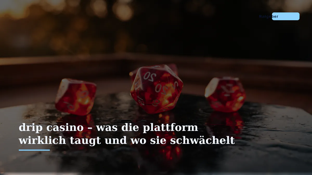 drip casino – was die plattform wirklich taugt und wo sie schwächelt