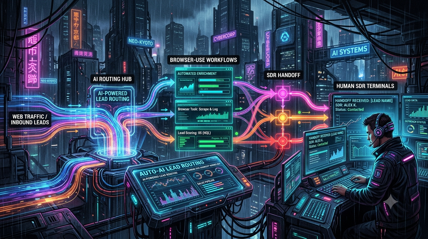 Routing Browser-Agent Workflows vs. Human SDR Handoffs: The New Speed-to-Lead Frontier cover image