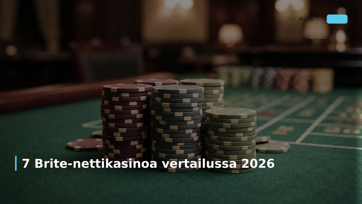 7 Brite-nettikasinoa vertailussa 2026