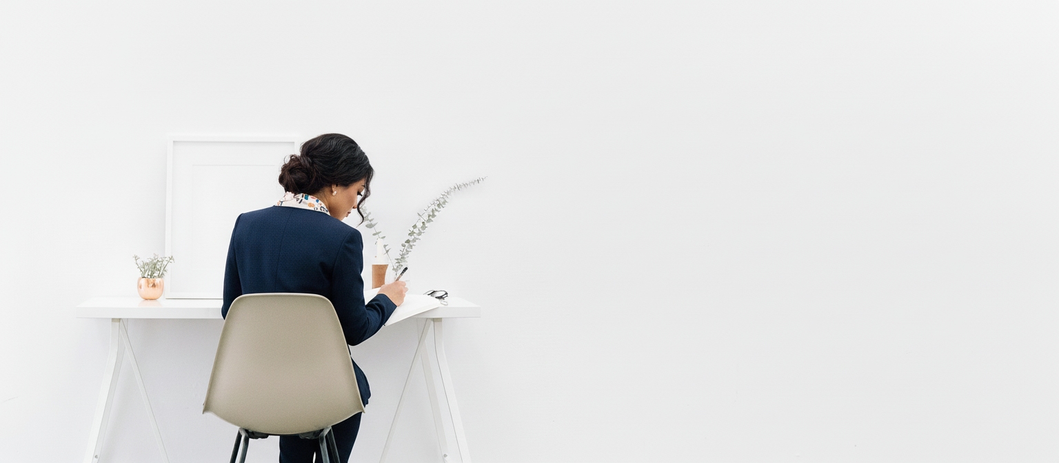 Professional working on digital strategy