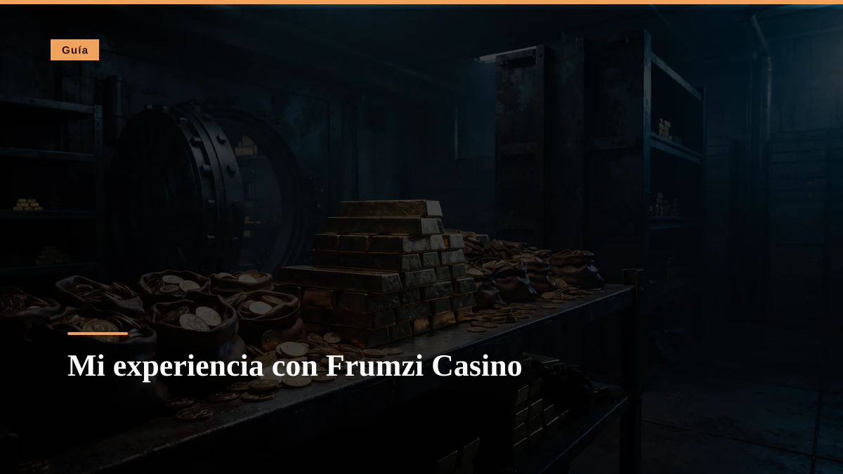 Mi experiencia con Frumzi Casino