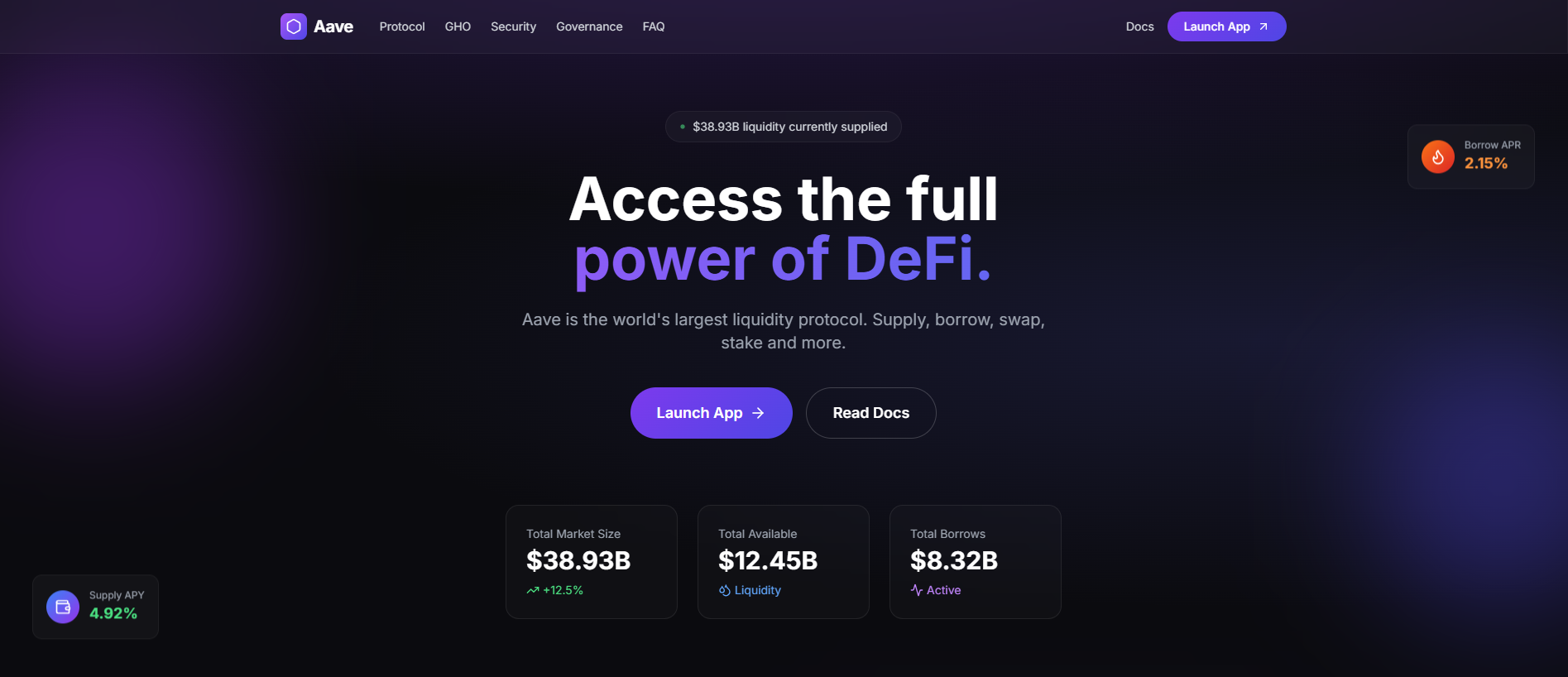 Screenshot of aavebeta.com