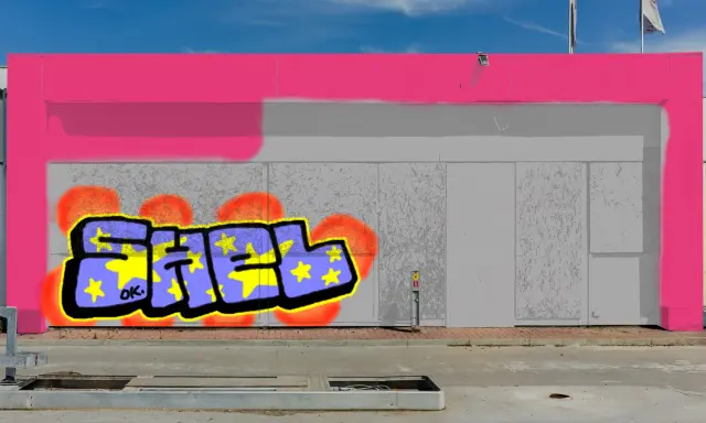 Graffiti artwork by Shel