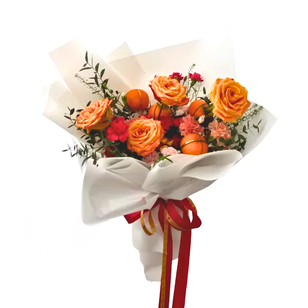 Orange Rose Bouquet for Thursday
