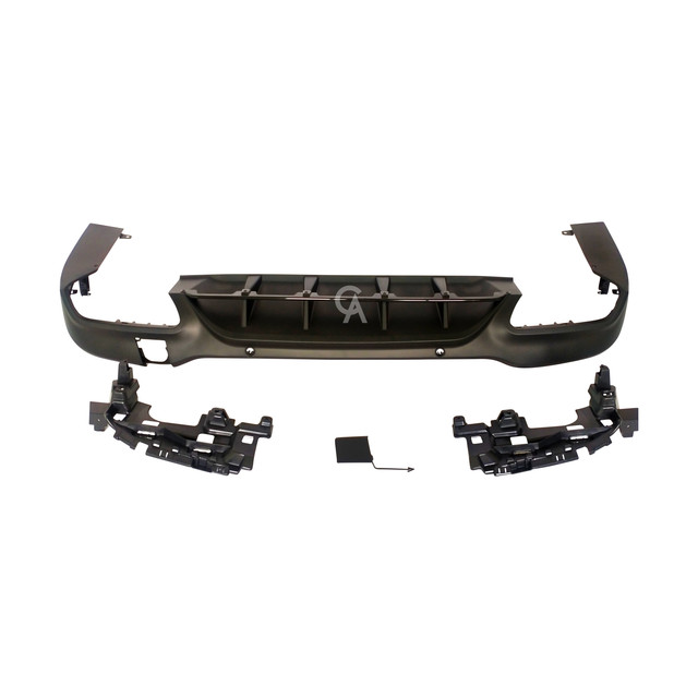 Mercedes GLC X253 Hatchback AMG Line Black Rear Diffuser with Exhaust Tips 16-20