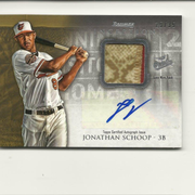 2013 Bowman Inception Jonathan Schoop Patch Autograph /35