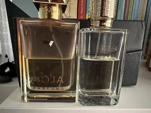 Before shaking the Roja, the steam is clearly visible.