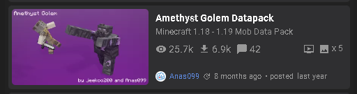 Amethyst Golem | PMC Devlog
