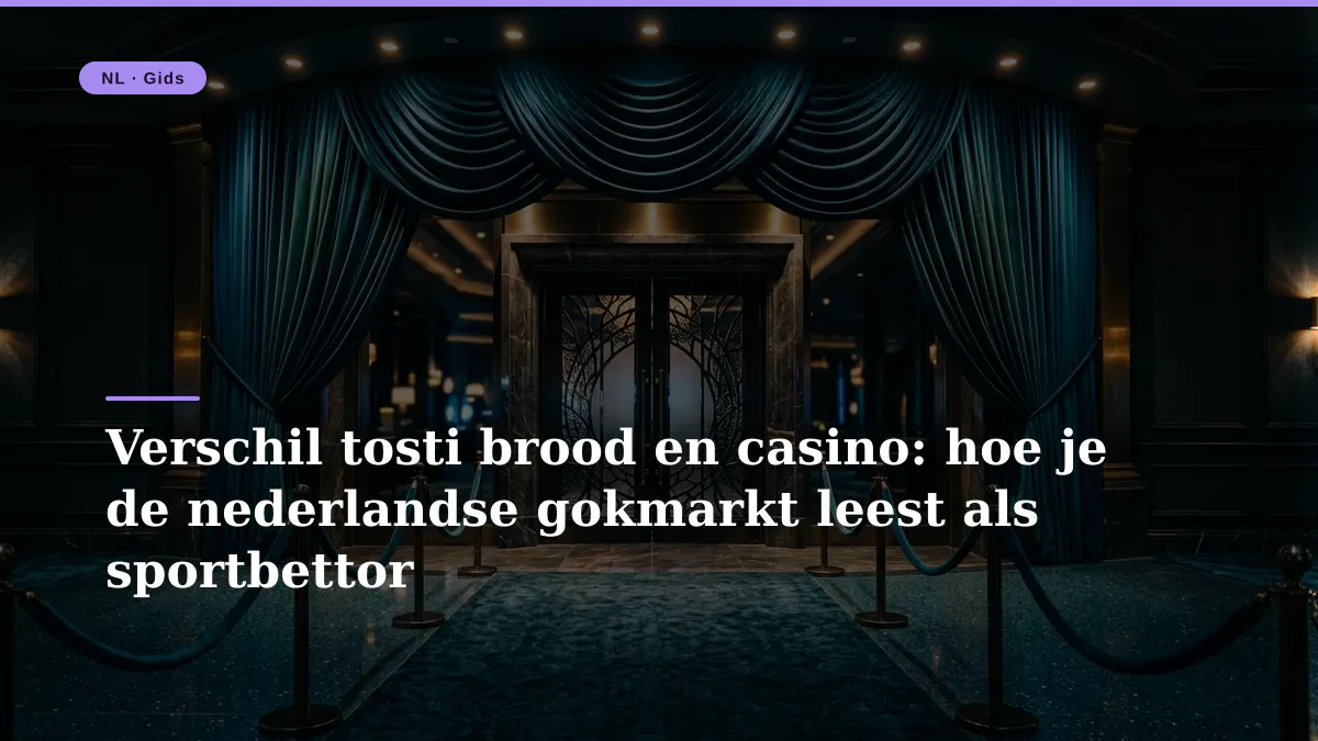 Verschil tosti brood en casino: hoe je de nederlandse gokmarkt leest als sportbettor