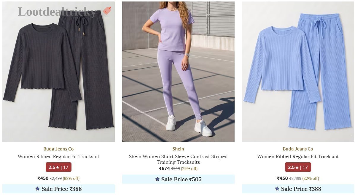 Ajio Women Tracksuits – Just ₹799 | Exclusive Sale Discount Ajio Women Tracksuits – Just ₹799 | Exclusive Sale Discount