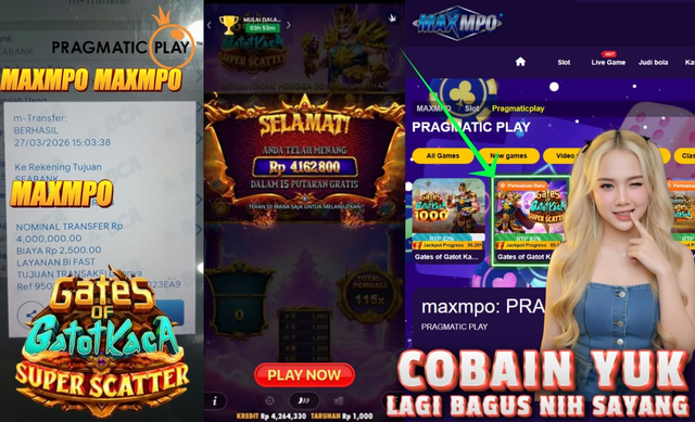 MAXMPO JACKPOT Rp 4.000.000,- LUNAS