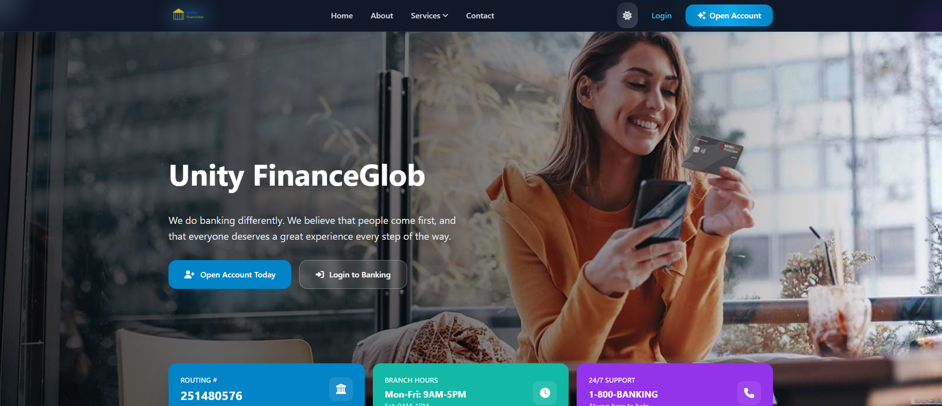 Screenshot of unityfinanceglob.xyz