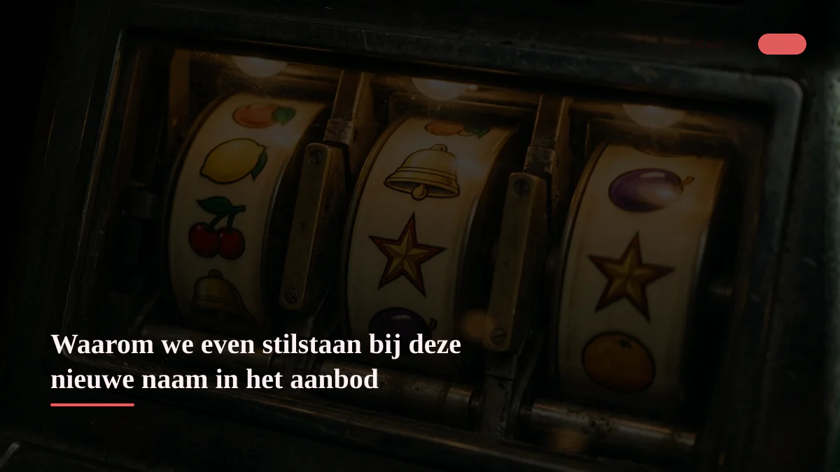 Waarom we even stilstaan bij deze nieuwe naam in het aanbod
