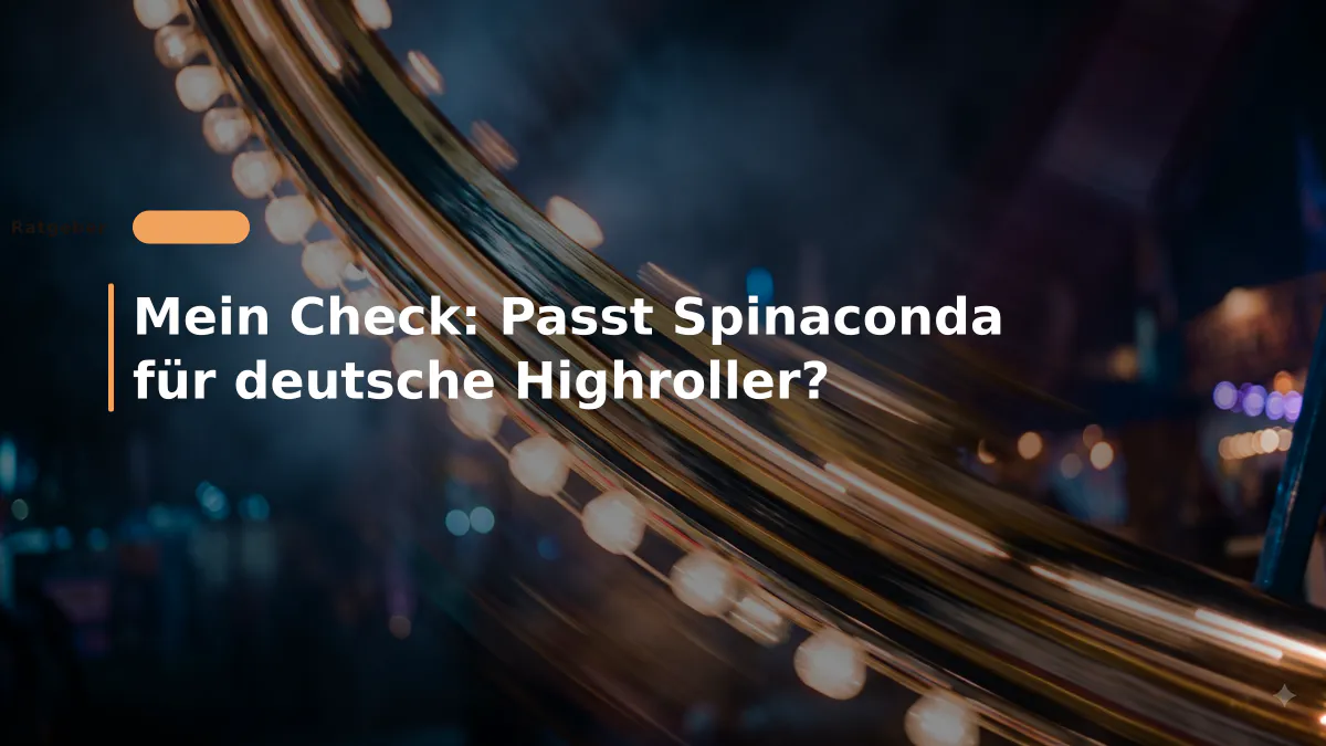 Mein Check: Passt Spinaconda für deutsche Highroller?