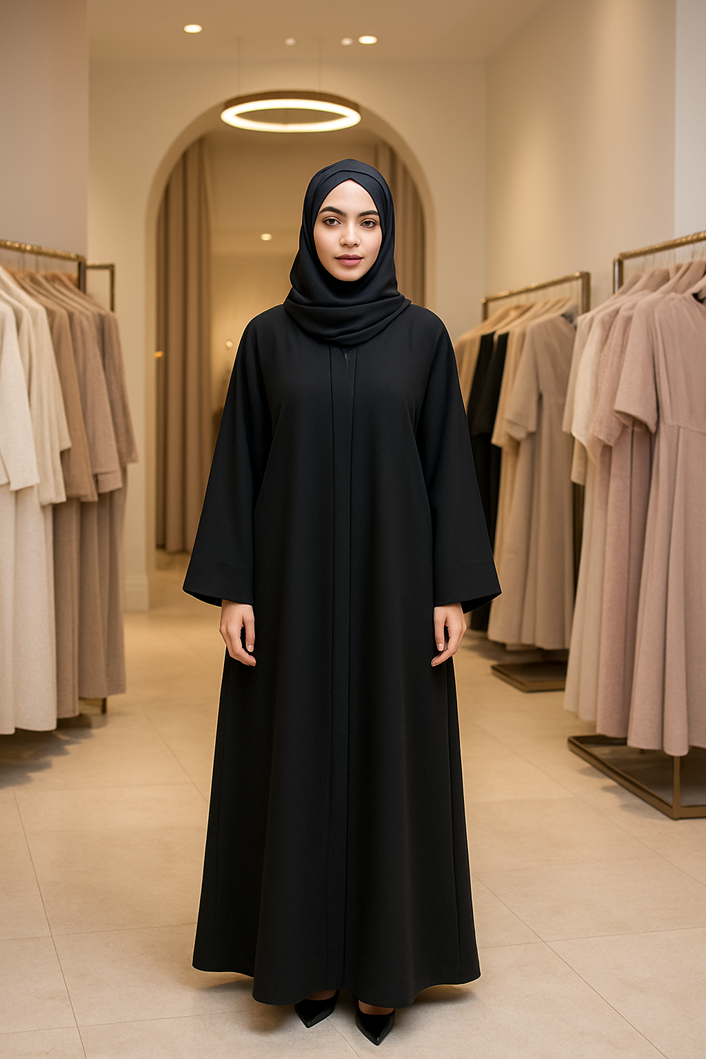 تنسيق عباية خليجية عصرية محتشمة