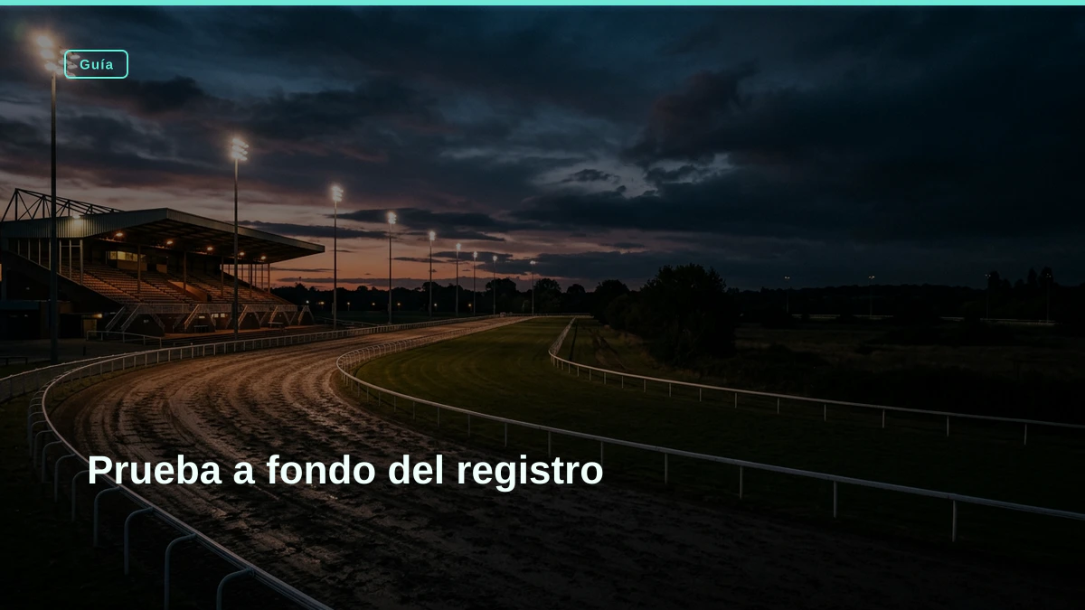Prueba a fondo del registro