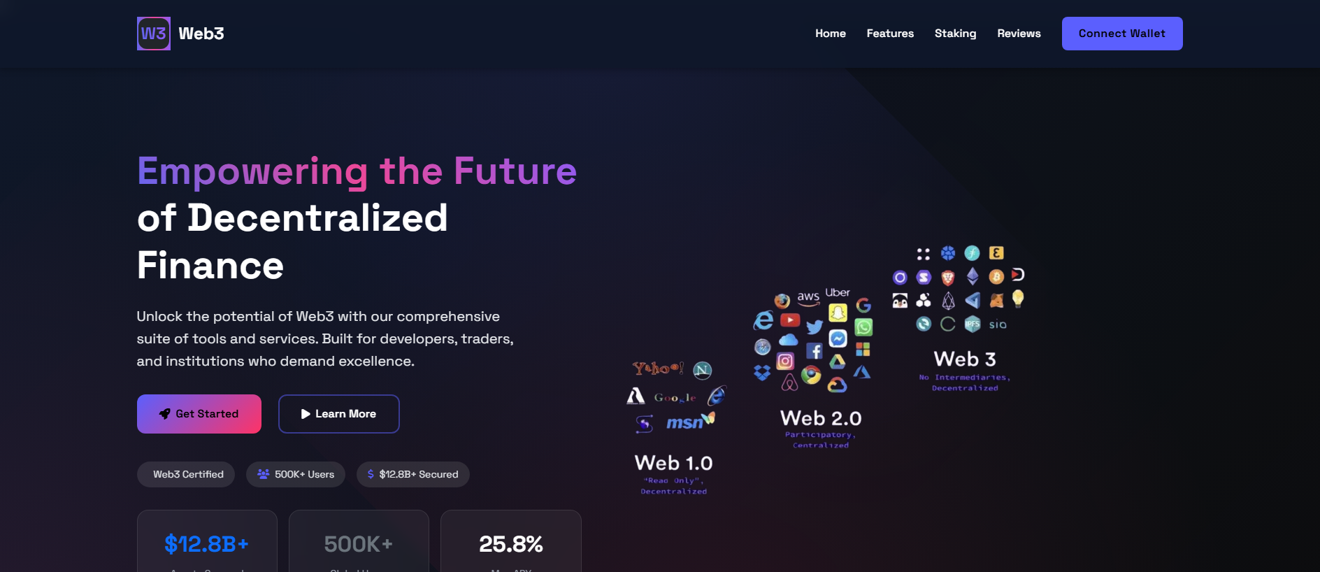 Screenshot of web3t-ledger.com