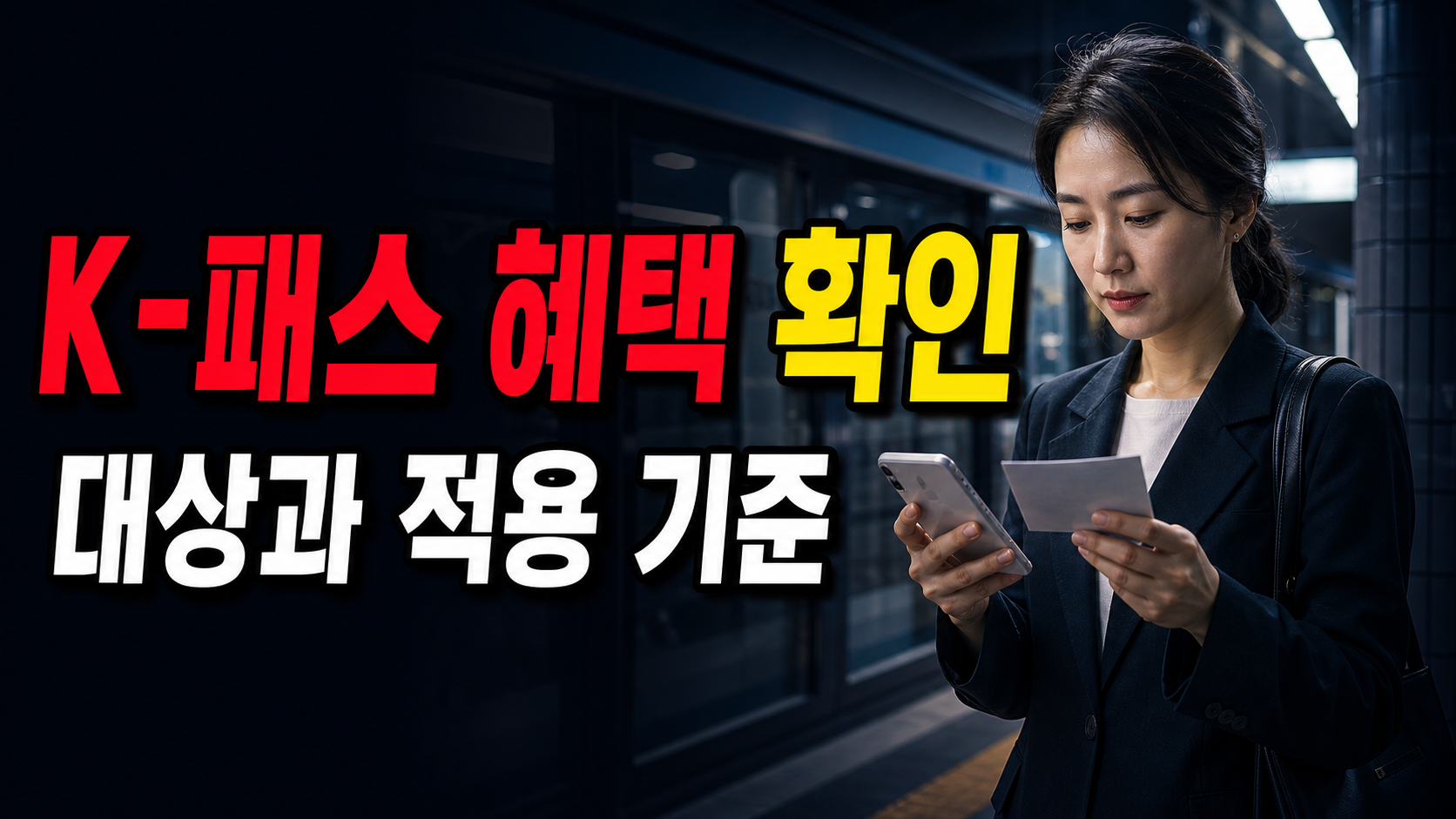 저소득 83.3%는 자동일까? K-패스 혜택 적용 중 확인 관련 핵심 정보를 상징적으로 보여주는 썸네일 이미지