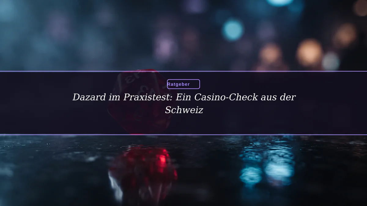 Dazard im Praxistest: Ein Casino-Check aus der Schweiz