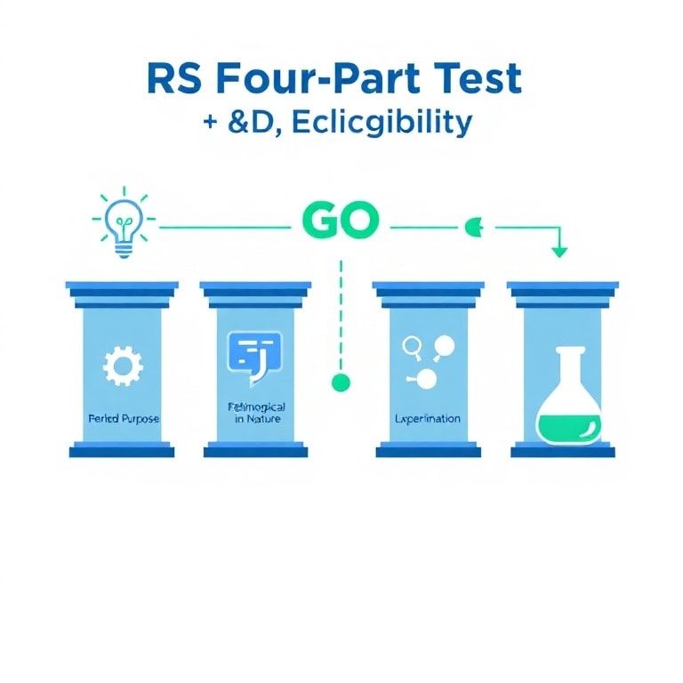 Infographic: The IRS Four-Part Test for R&D Tax Credit Eligibility