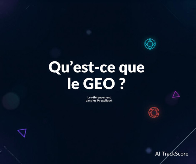 Schéma explicatif du GEO - Generative Engine Optimization - référencement dans les IA