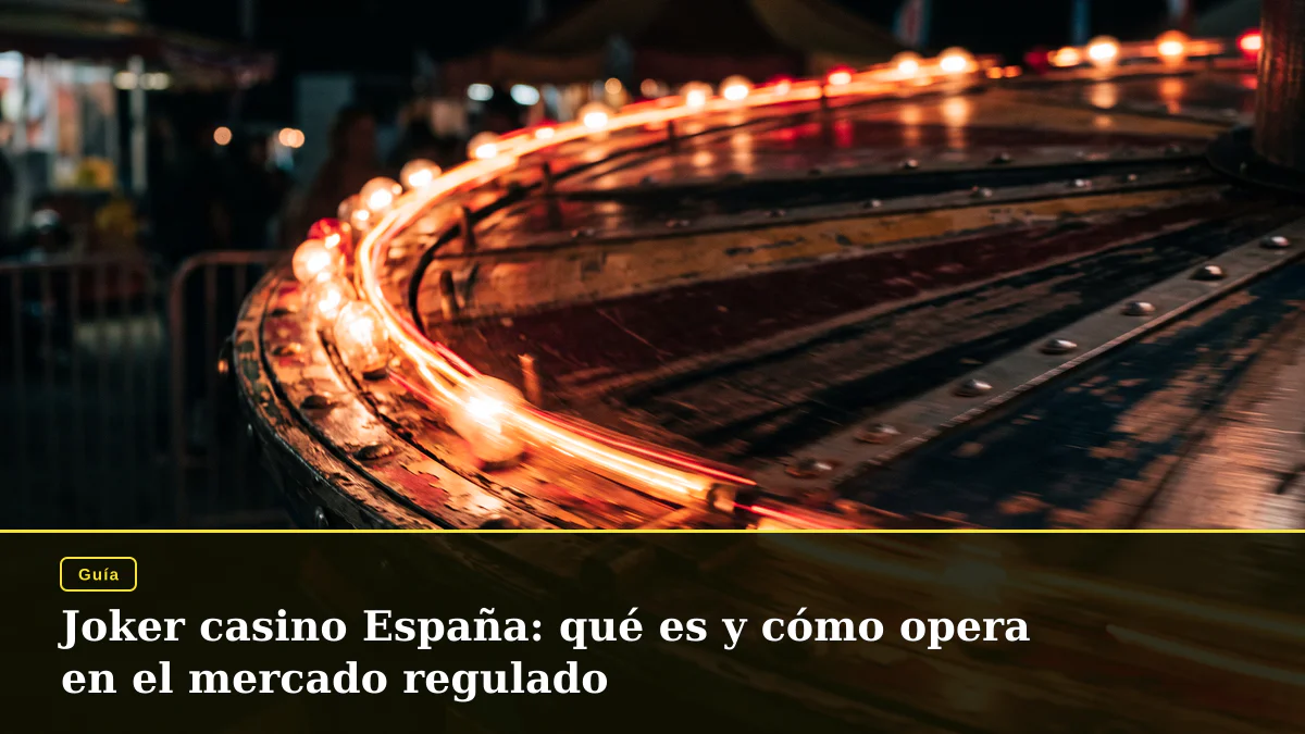 Joker casino España: qué es y cómo opera en el mercado regulado
