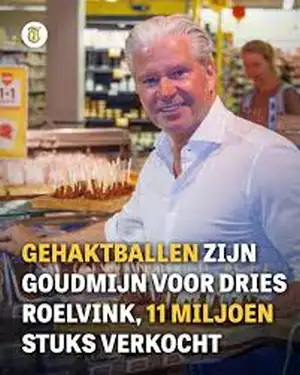 Dries Roelvinks gebraden gehaktballen - 11 miljoen gehaktballen verkocht Jumbo - 0,18 cent per bal voor dries - Vleeskopenbijdeboer.nl