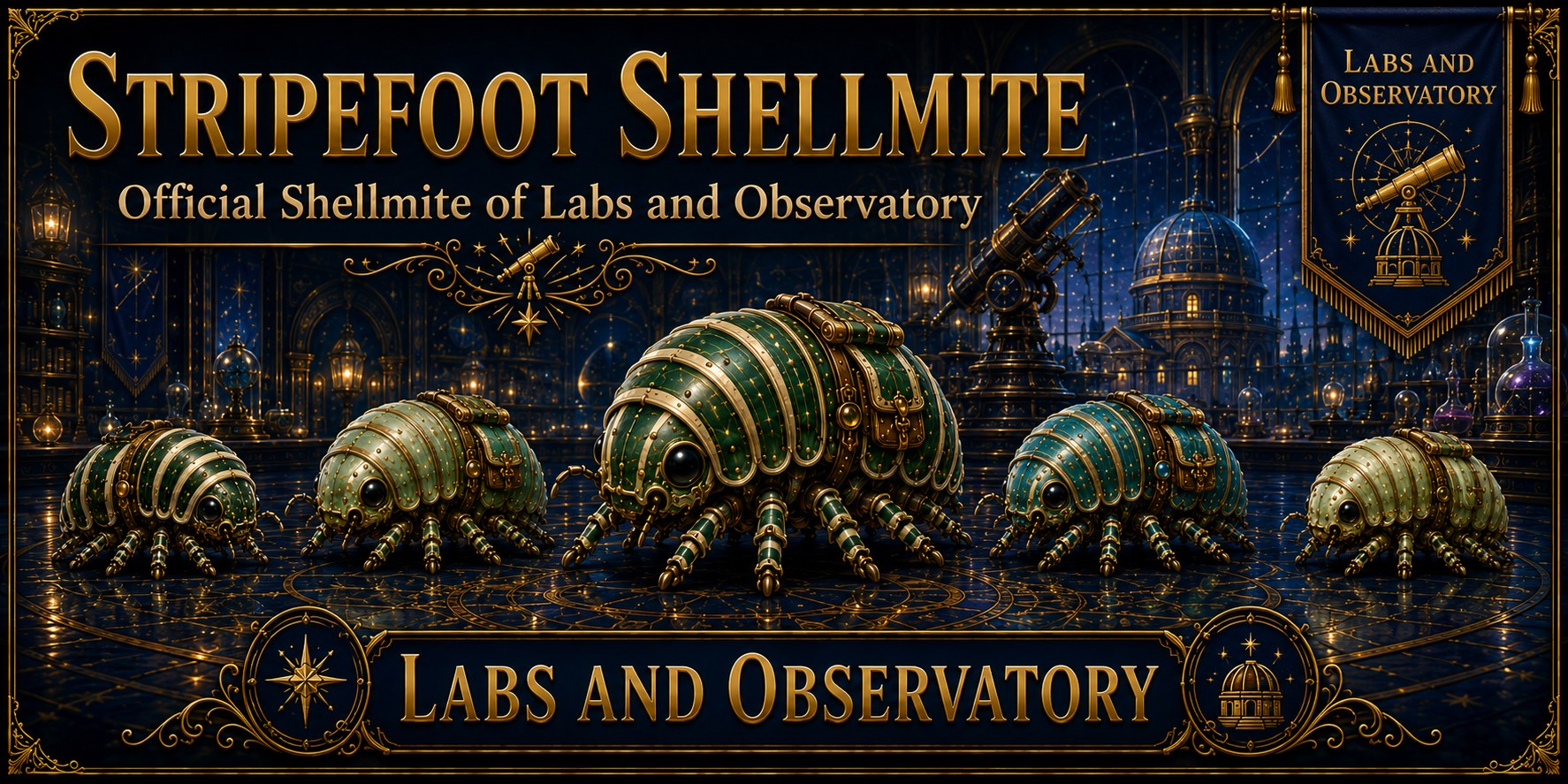 Labs and Observatory shellmite banner