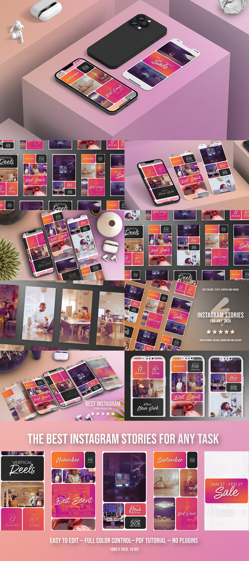 Event Promo Split Screen Vertical Video Reels Red Slideshow Event Promo Split Screen Vertical Video Reels Red Slideshow