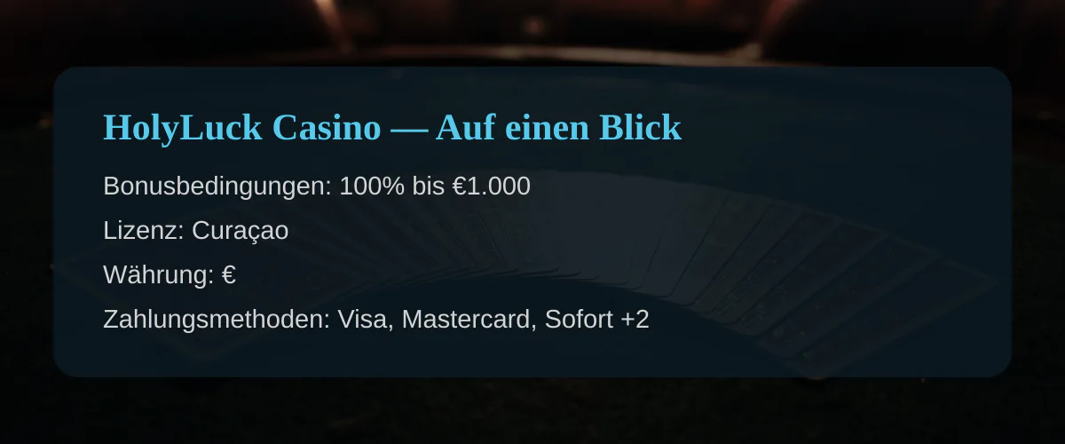 HolyLuck Casino � Auf einen Blick