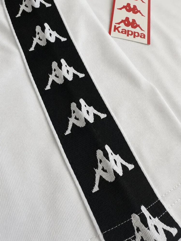 Костюм Kappa білий з чорним лампасом