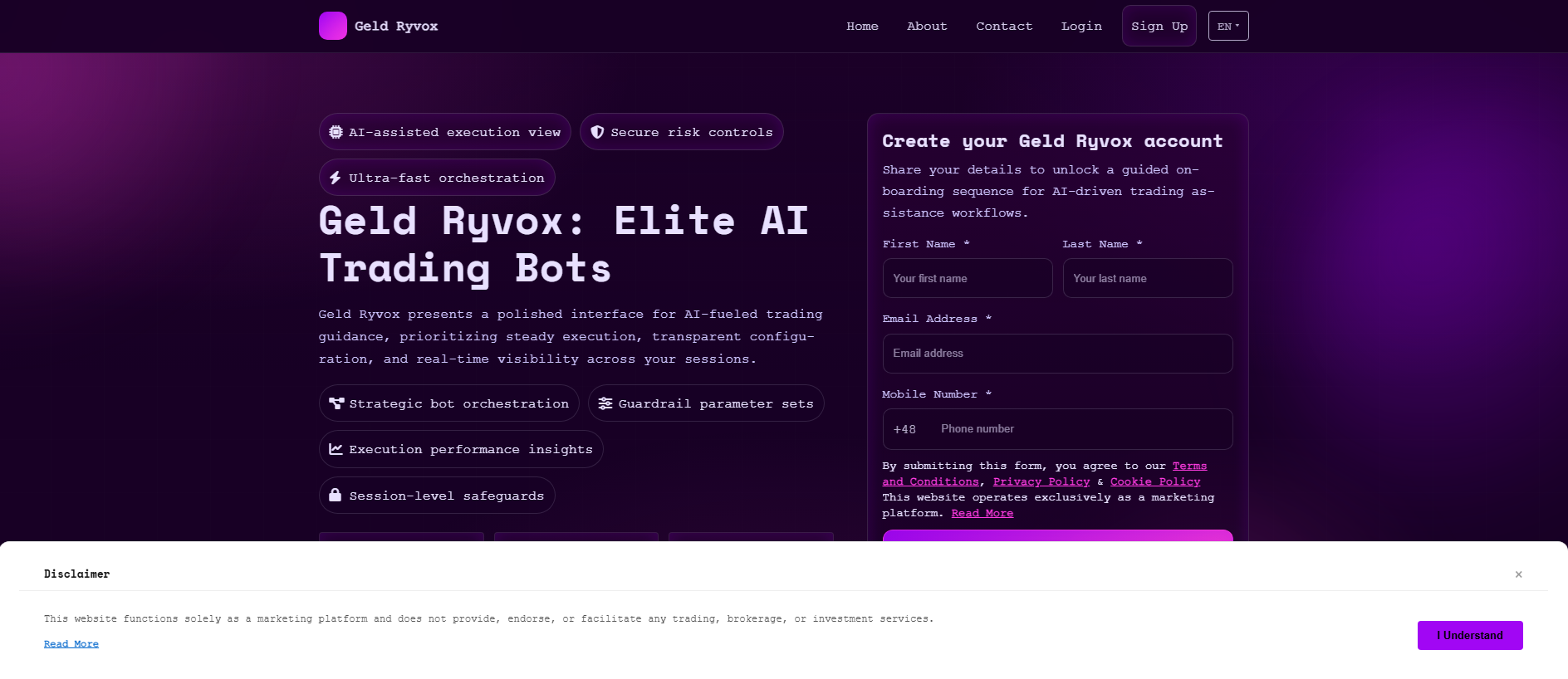Stored capture of geld-ryvox-system.com