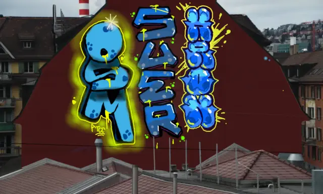 Graffiti artwork by Aloe