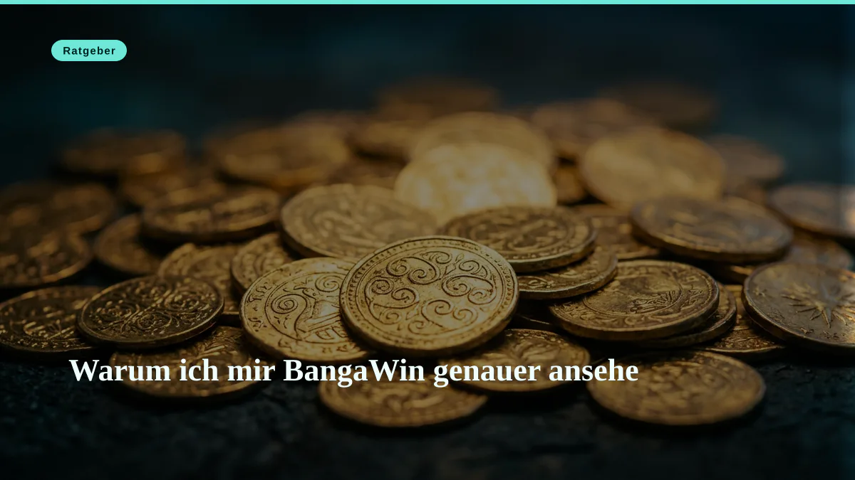 Warum ich mir BangaWin genauer ansehe
