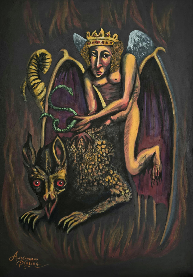 ASTAROTH — The Prince of Shadows, original acrylic painting